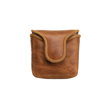 Golden Soul Golf - Halston Mallet Putter Cover Leather - Brown
