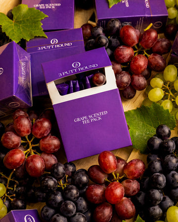 3 Putt Round Scented Tee Pack - Grape