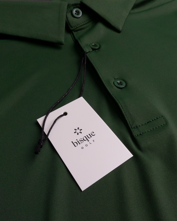 Bisque Golf Solid Performance Polo - Masters Green