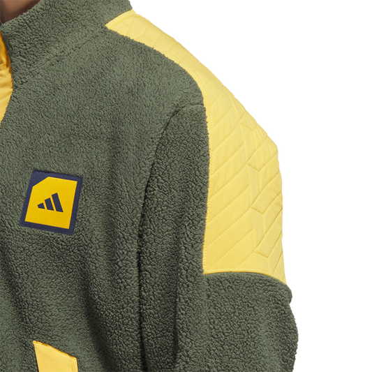 adidas Adicross Padded Fleece Quarter-Zip Jacket Green