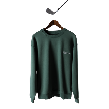 Malbon Evergreen GD Crewneck Sweatshirt Green