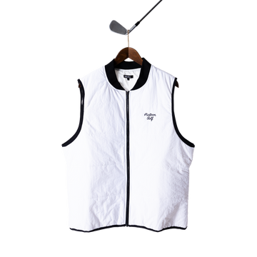 Malbon Evergeen Padded Vest White