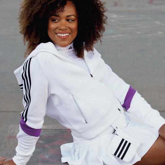 adidas W JL3 HOODIE - White