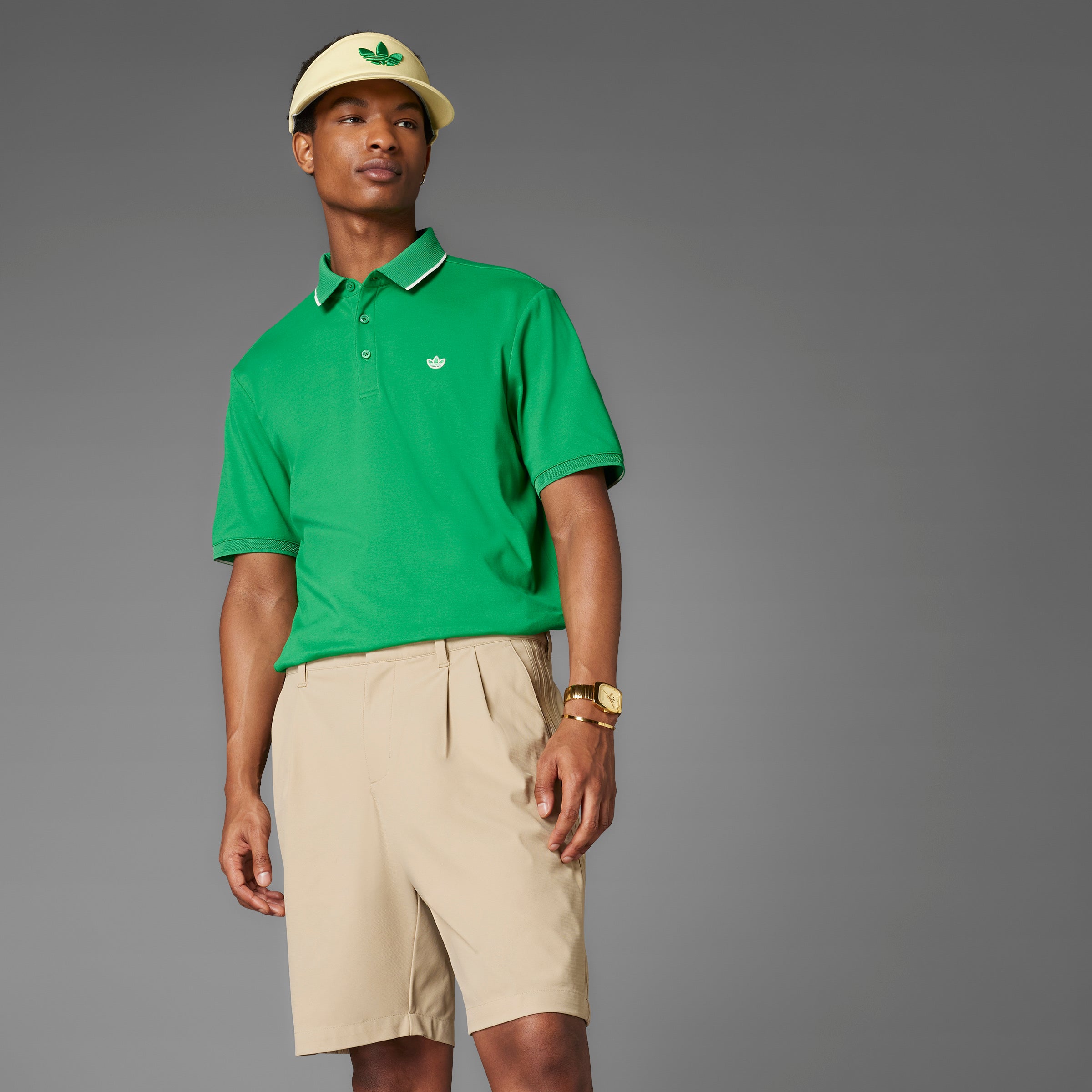 adidas Originals F Solid Polo LC - Green – Bisque Golf