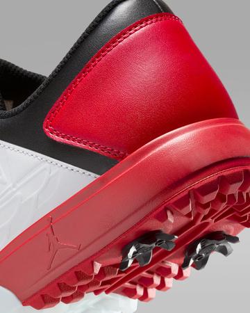 Nike Jordan Nu Retro 1G - Black/White/University Red – Bisque Golf Nike Jordan Nu Retro 1G - Black/White/University Red – Bisque Golf