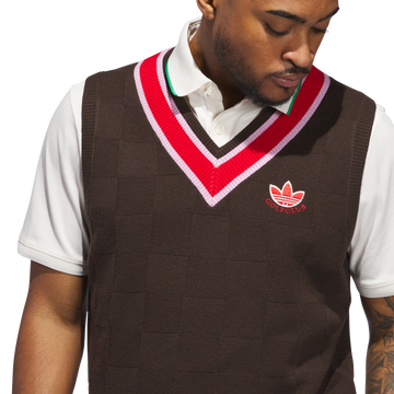 adidas Originals S Knit Vest - Brown