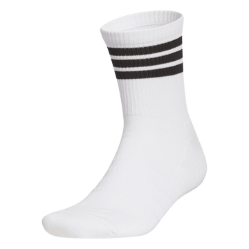 adidas 3-Stripes Half Crew Sock - White