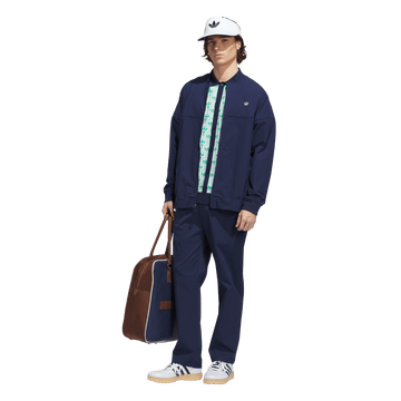 adidas Originals Golf Novelty Knit Polo - White/Clear Mint/Court Green