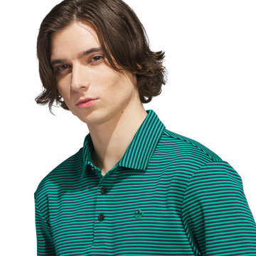 adidas Originals Golf Stripe Polo - Court Green/Night Indigo