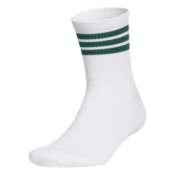 adidas Golf Originals 3-Stripes Half Crew Sock - White/Green