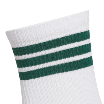 adidas Golf Originals 3-Stripes Half Crew Sock - White/Green
