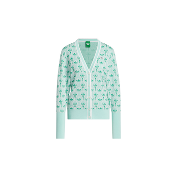 adidas Originals Golf Cardigan - White/Clear Mint