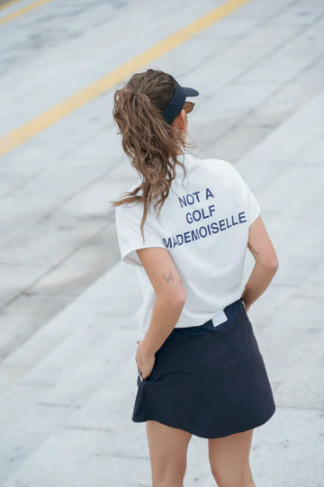 Cph/Golf Women Mock Neck S/S Tee - White