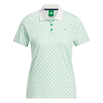 adidas Originals Golf Novelty All Over Print Top - Court Green/Cloud White