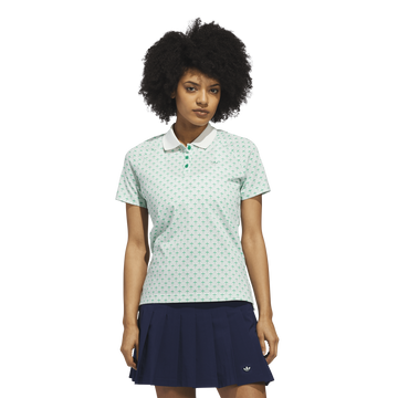 adidas Originals Golf Novelty All Over Print Top - Court Green/Cloud White