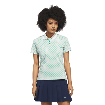 adidas Originals Golf Novelty All Over Print Top - Court Green/Cloud White