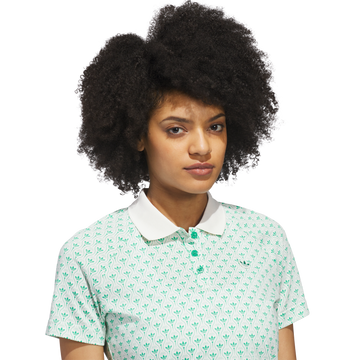 adidas Originals Golf Novelty All Over Print Top - Court Green/Cloud White
