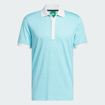 adidas Originals All Over Trefoil Polo with Stripe