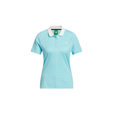 adidas Originals All Over Trefoil Polo - Aqua