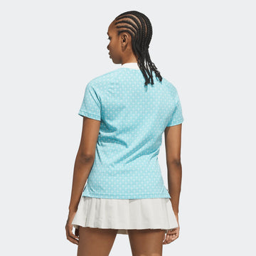 adidas Originals All Over Trefoil Polo - Aqua