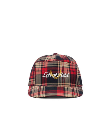 Left of Field Golf Heritage Plaid Cap - Red