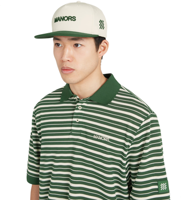 Manors Golf Two Tone Crown Cap - Pebble