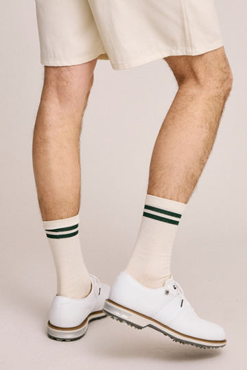 Local Rule Merino Socks 2-Pack - Green Stripe | 43-45