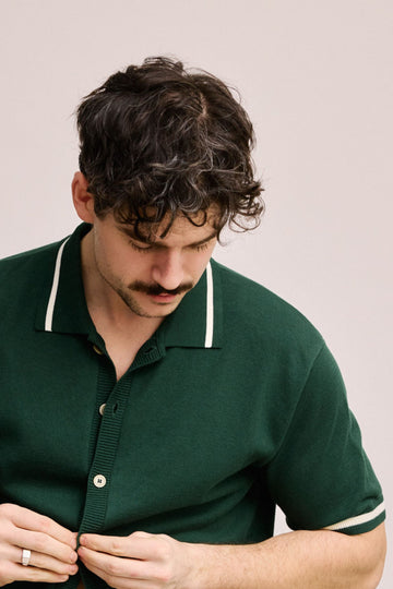 Local Rule Knit Polo Green