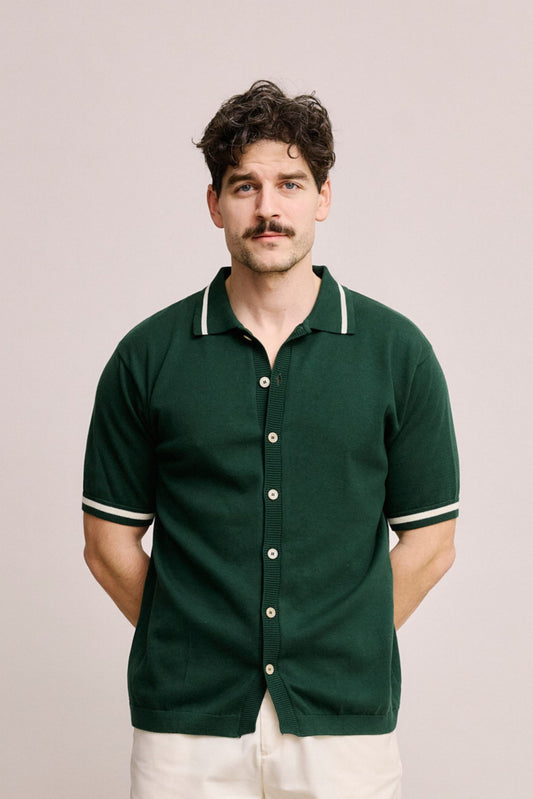 Local Rule Knit Polo Green