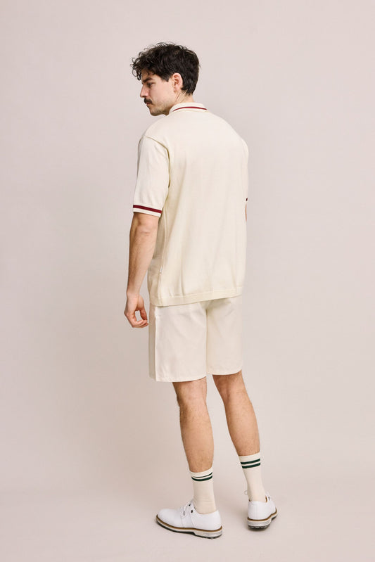Local Rule Knit Polo Off-White