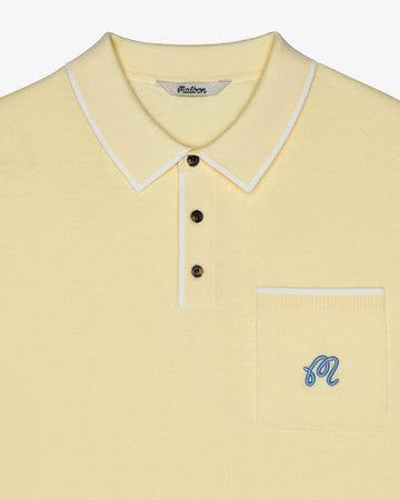Malbon Golf Birds Of Georgia - Blue Jay Knit Polo