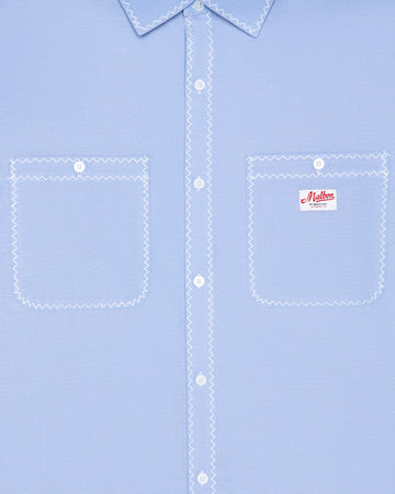 Malbon Bench Mark Shirt - Blue Chambray
