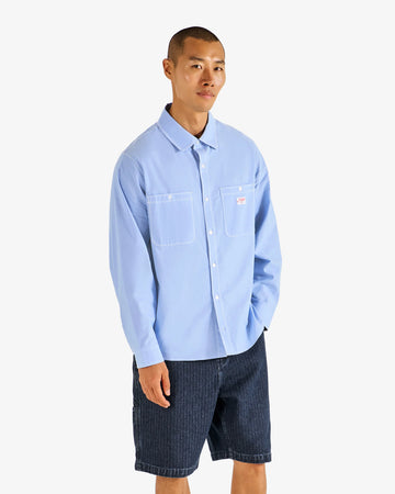 Malbon Bench Mark Shirt - Blue Chambray