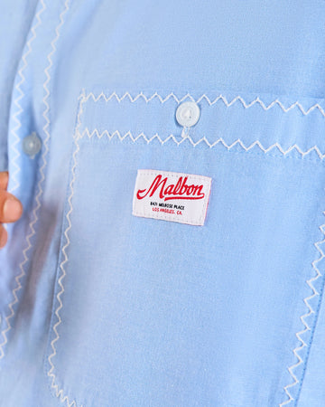 Malbon Bench Mark Shirt - Blue Chambray