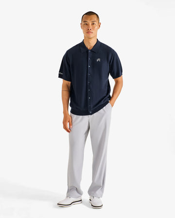 Malbon Crosscut Polo - Blueberry