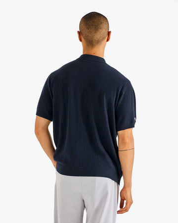 Malbon Crosscut Polo - Blueberry