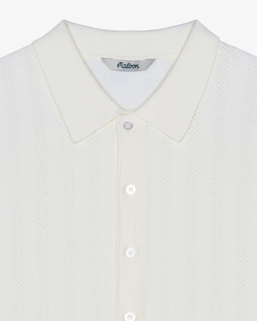 Malbon Crosscut Polo - Ivory