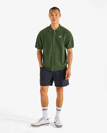 Malbon Crosscut Polo - Rifle Green