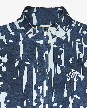 Malbon Pine Inkwash Windshirt - Navy