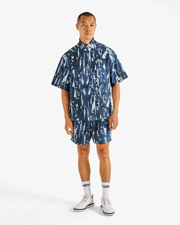 Malbon Pine Inkwash Windshirt - Navy