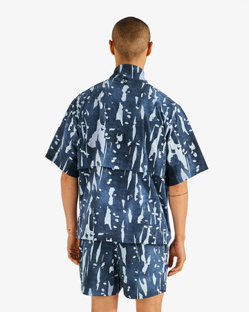 Malbon Pine Inkwash Windshirt - Navy