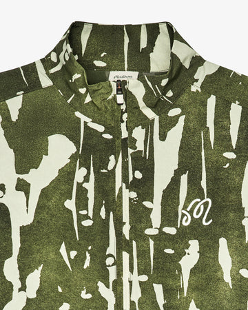 Malbon Pine Inkwash Windshirt - Olive
