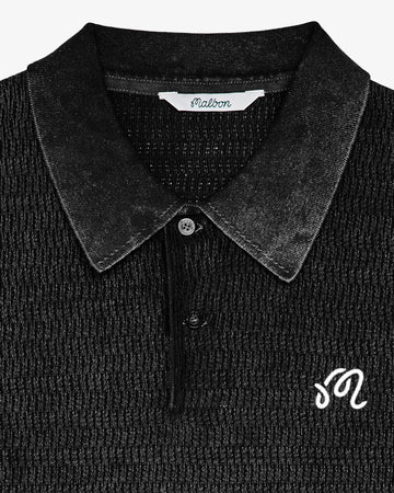Malbon Brickwork Polo - Black