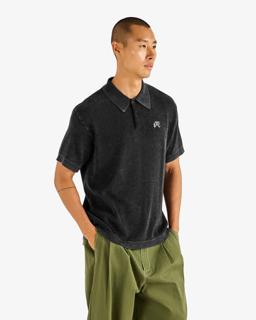 Malbon Brickwork Polo - Black