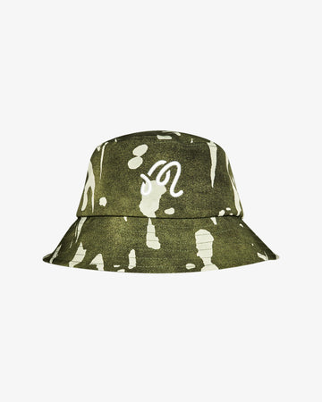 Malbon Inkwash Bucket Hat - Olive