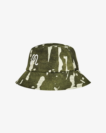 Malbon Inkwash Bucket Hat - Olive