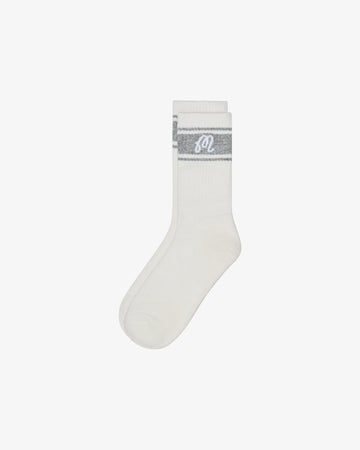 Malbon Haven Crew Sock - Ivory