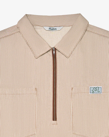 Malbon Hickory Windshirt - Brown Stripe