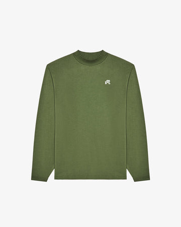 Malbon Upland Mockneck Tee - Rifle Green