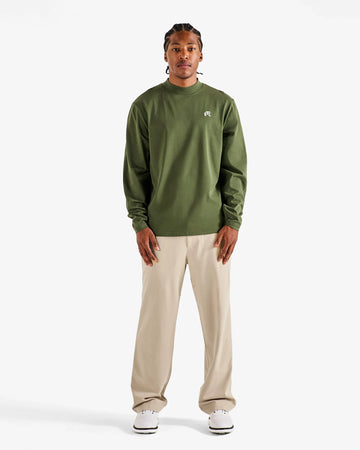 Malbon Upland Mockneck Tee - Rifle Green